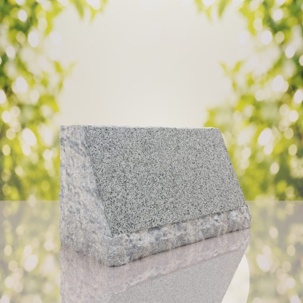 Rustic Slant Headstone