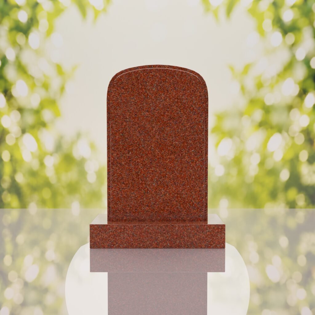Classic Rounded Top Granite Headstone