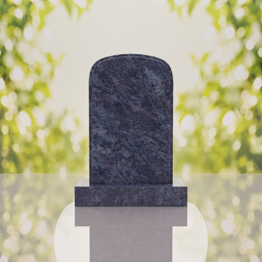 Classic Rounded Top Granite Headstone