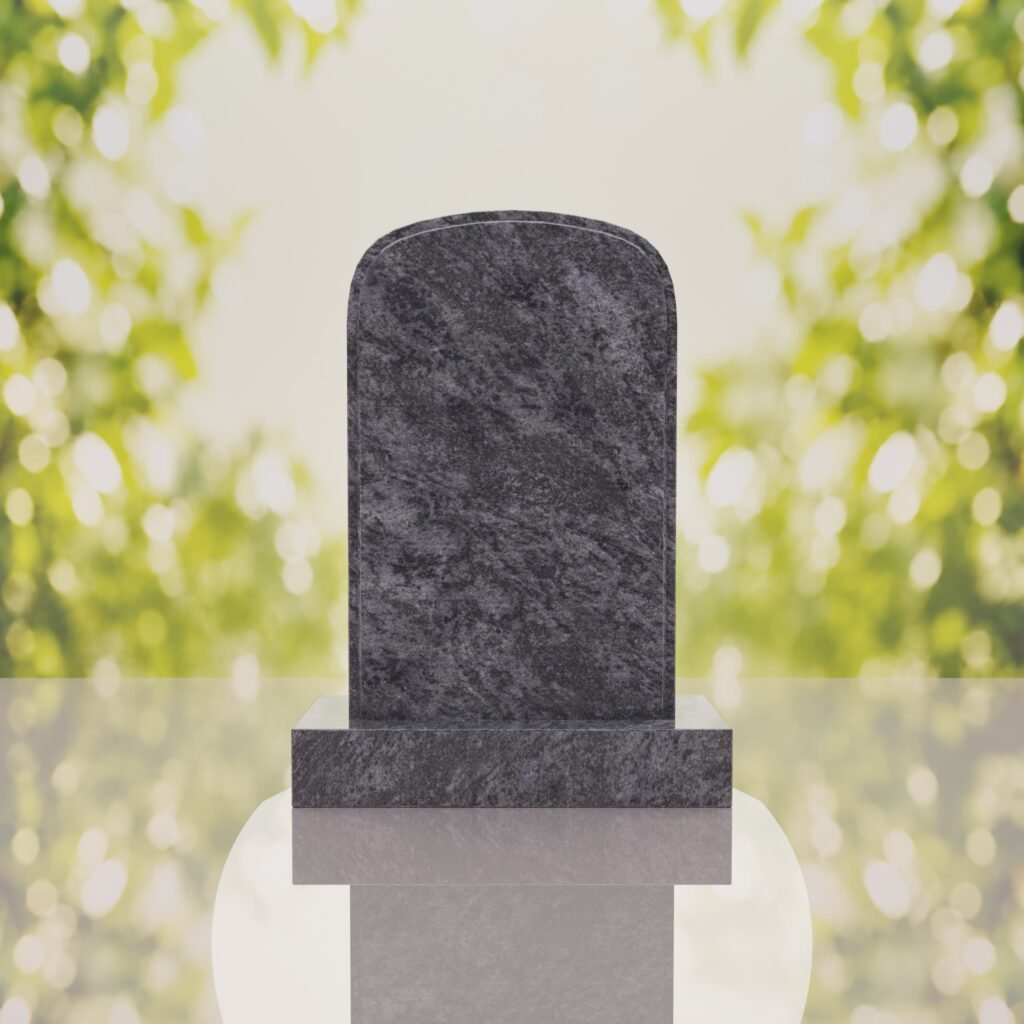 Classic Rounded Top Granite Headstone