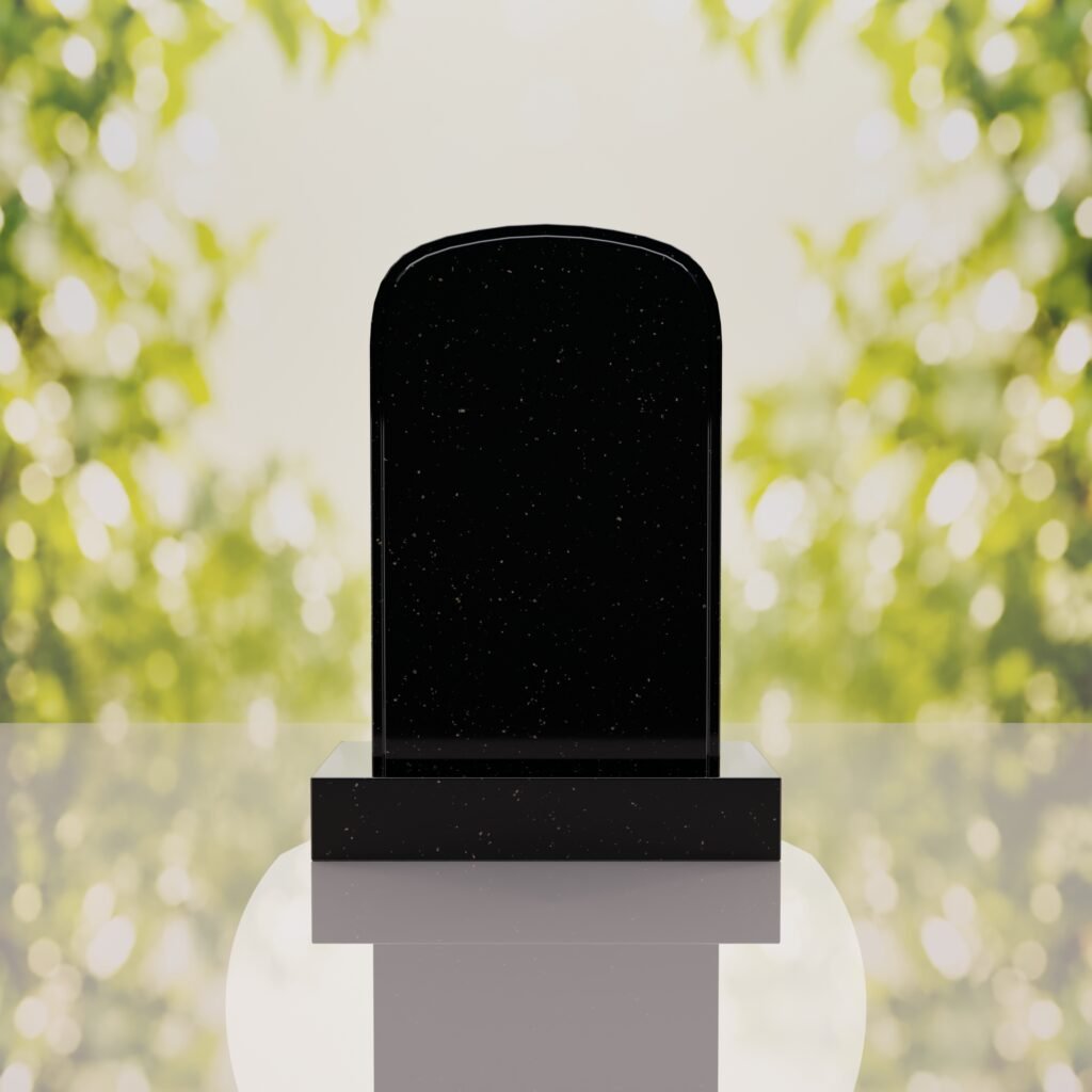 Classic Rounded Top Granite Headstone