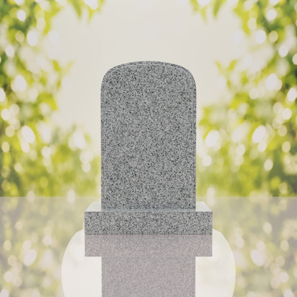Classic Rounded Top Granite Headstone