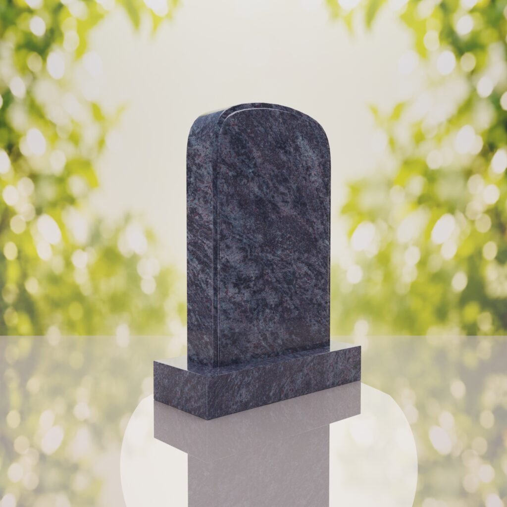 Classic Rounded Top Granite Headstone