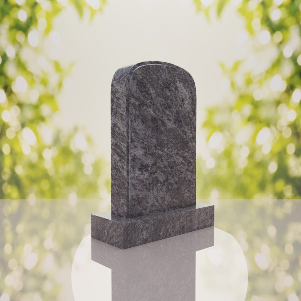 Classic Rounded Top Granite Headstone