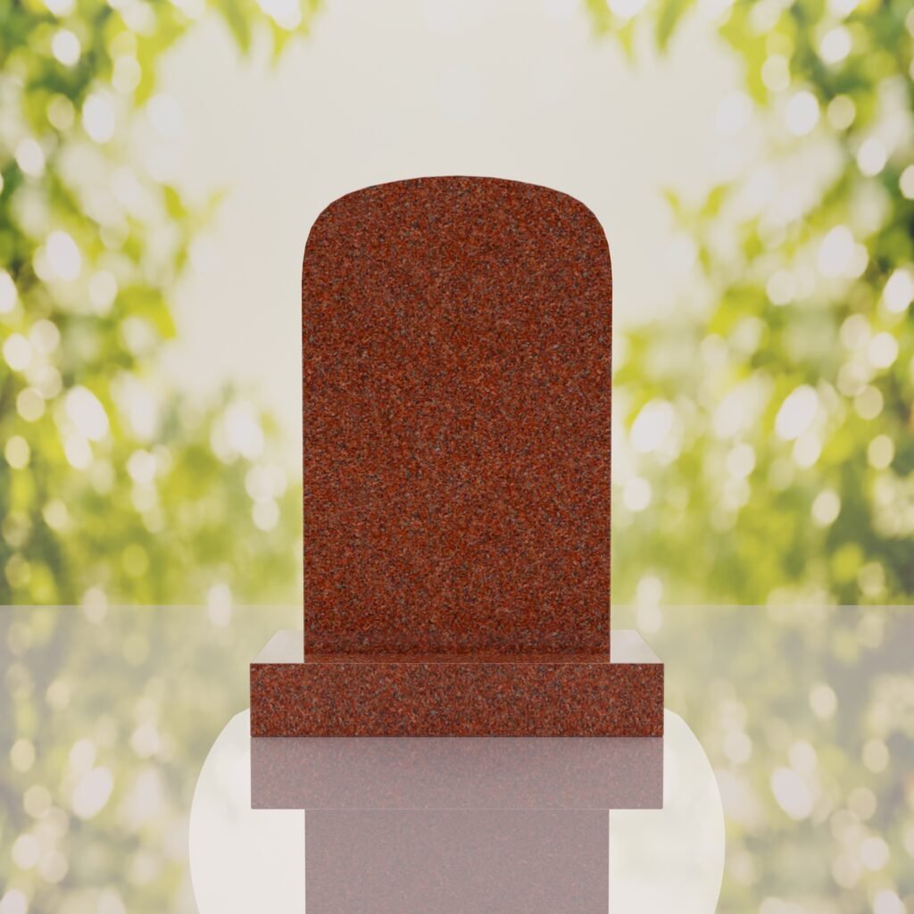 Classic Rounded Top Granite Headstone