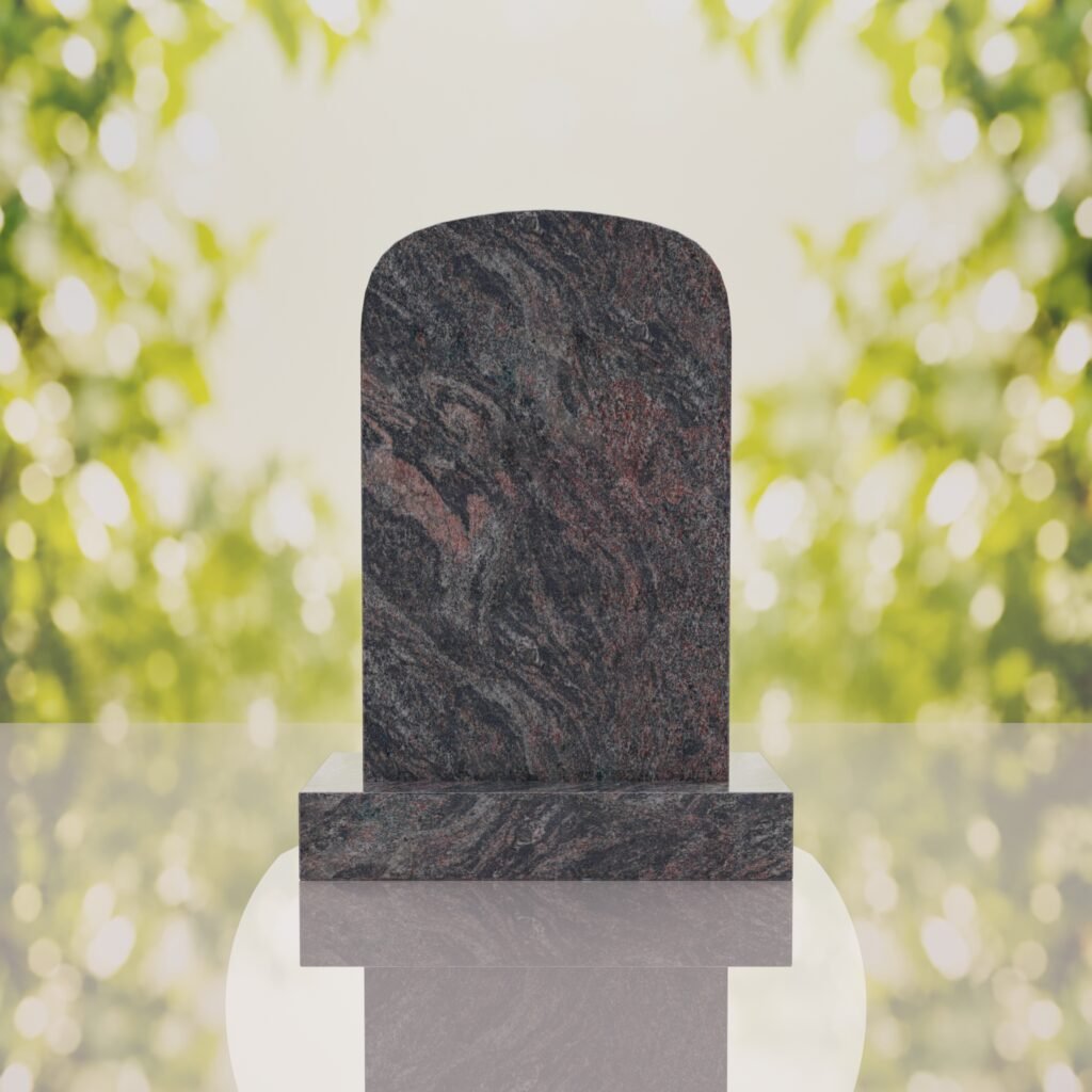 Classic Rounded Top Granite Headstone