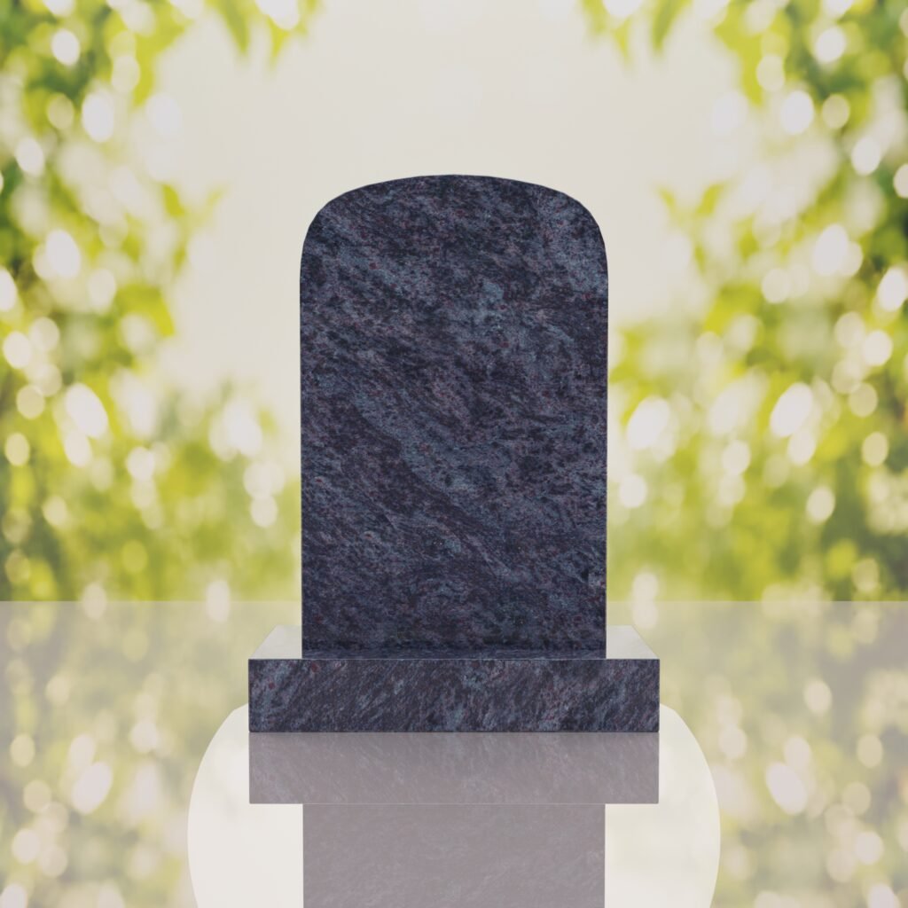 Classic Rounded Top Granite Headstone
