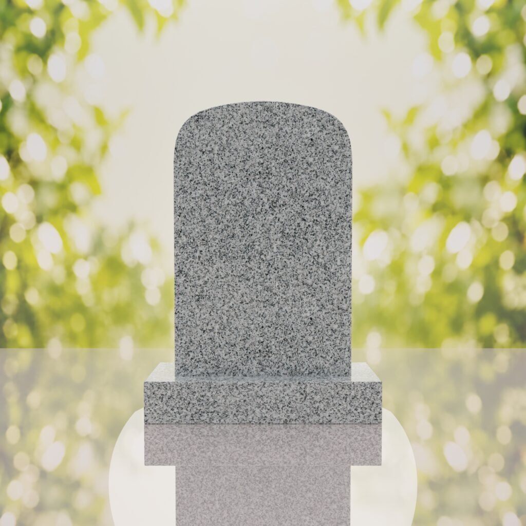 Classic Rounded Top Granite Headstone