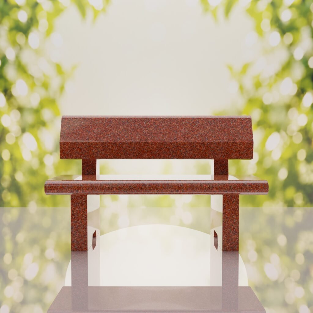 Classic Granite Memorial Bench