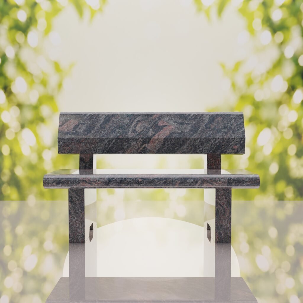 Classic Granite Memorial Bench