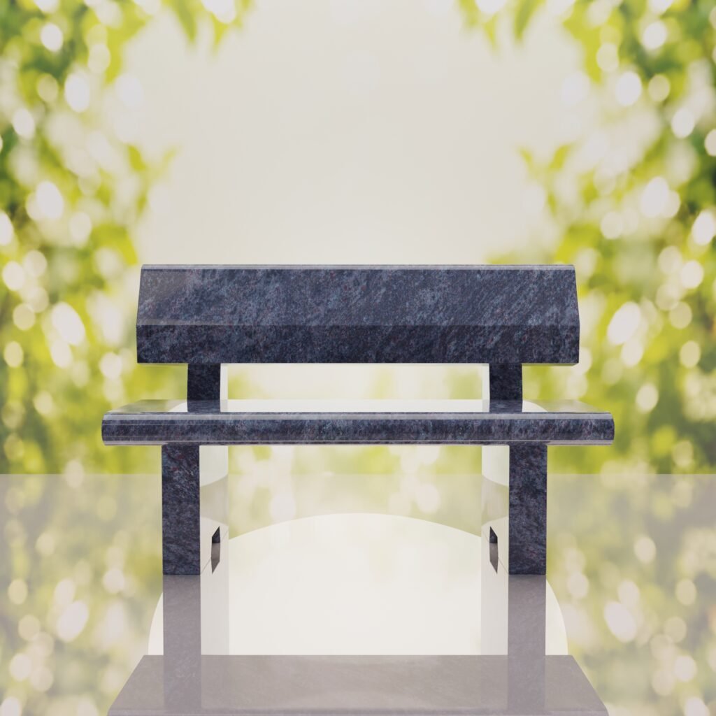 Classic Granite Memorial Bench