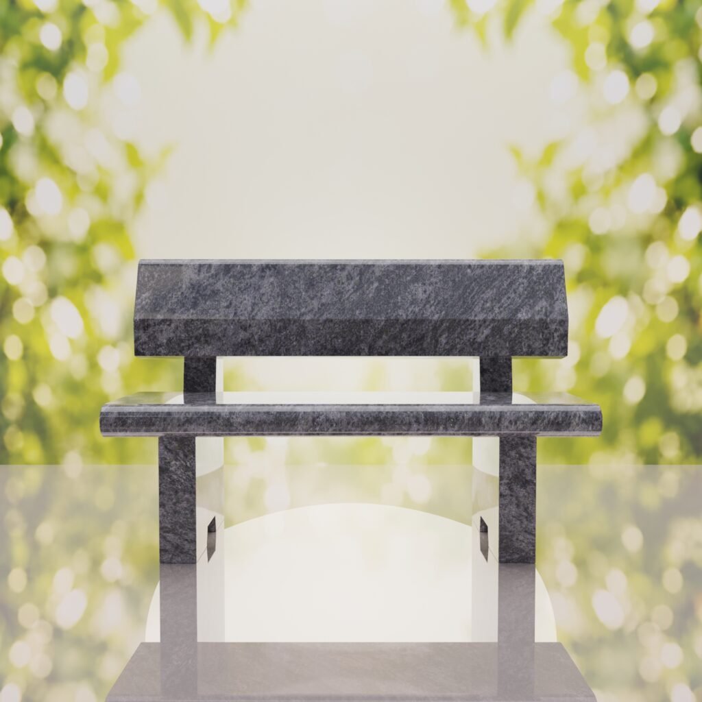 Classic Granite Memorial Bench