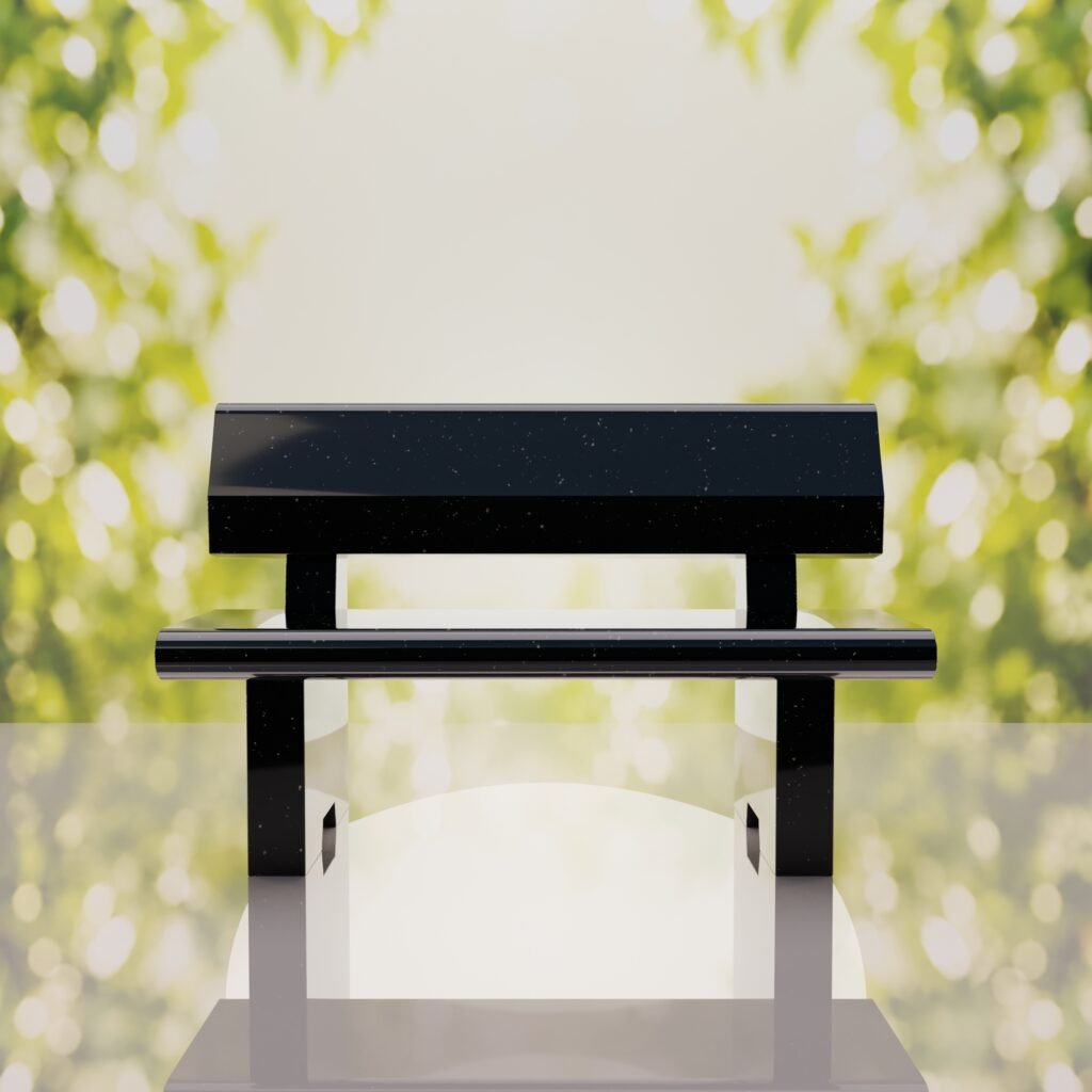 Classic Granite Memorial Bench