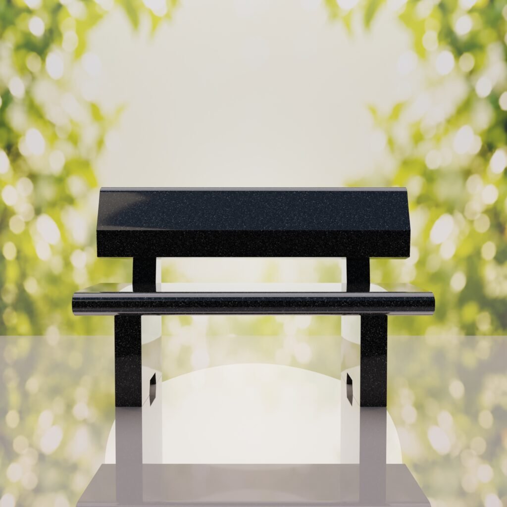 Classic Granite Memorial Bench