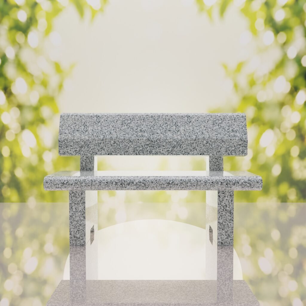 Classic Granite Memorial Bench