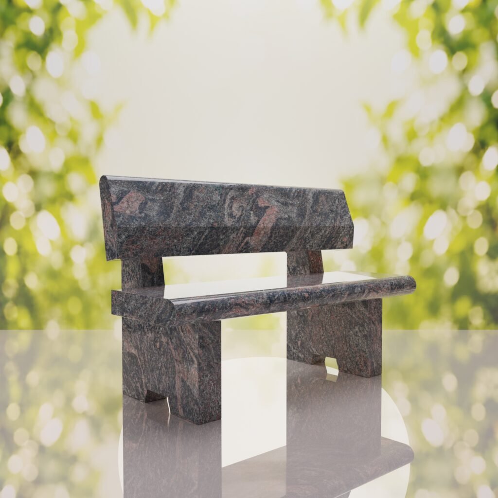 Classic Granite Memorial Bench