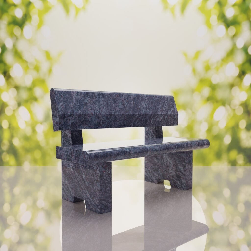 Classic Granite Memorial Bench
