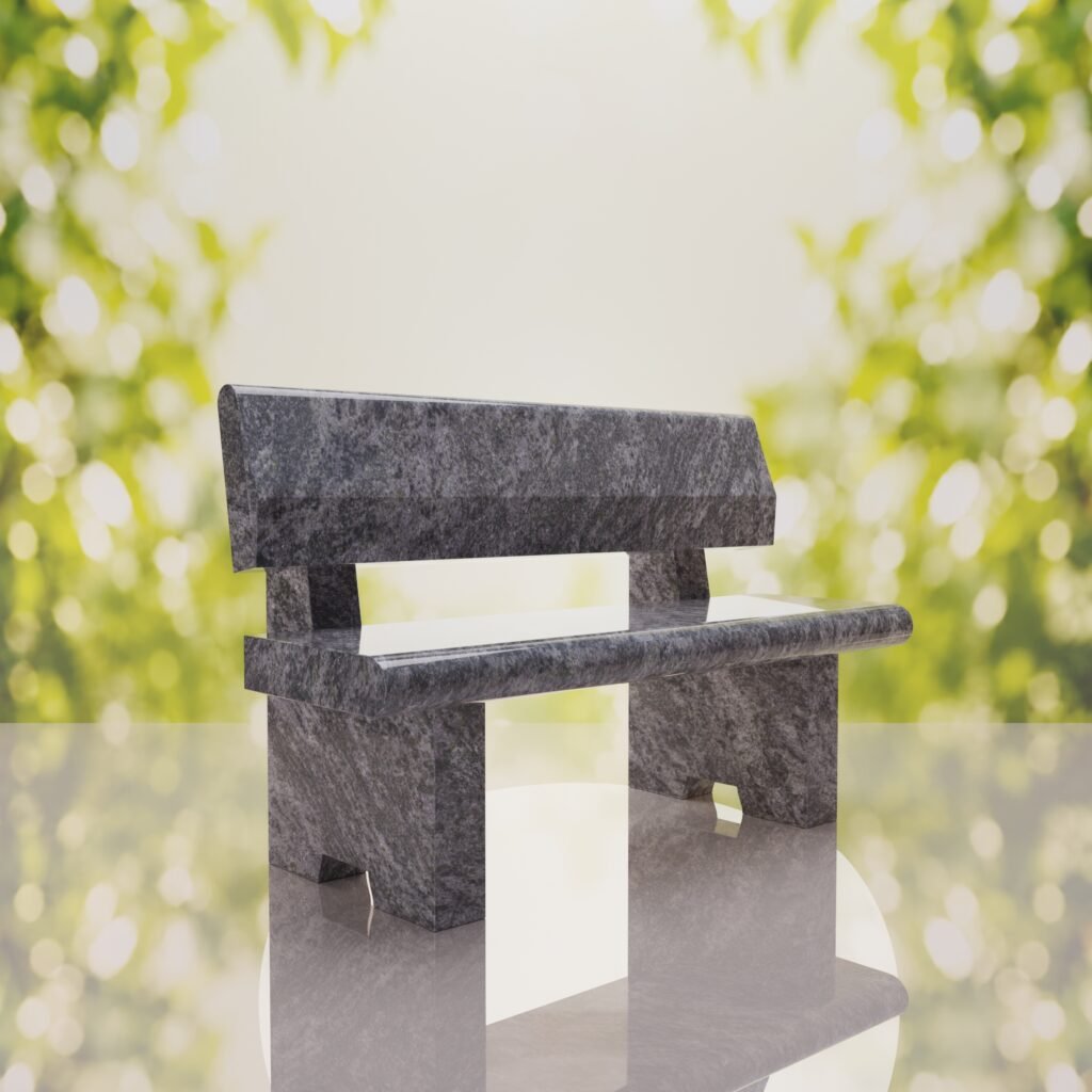 Classic Granite Memorial Bench