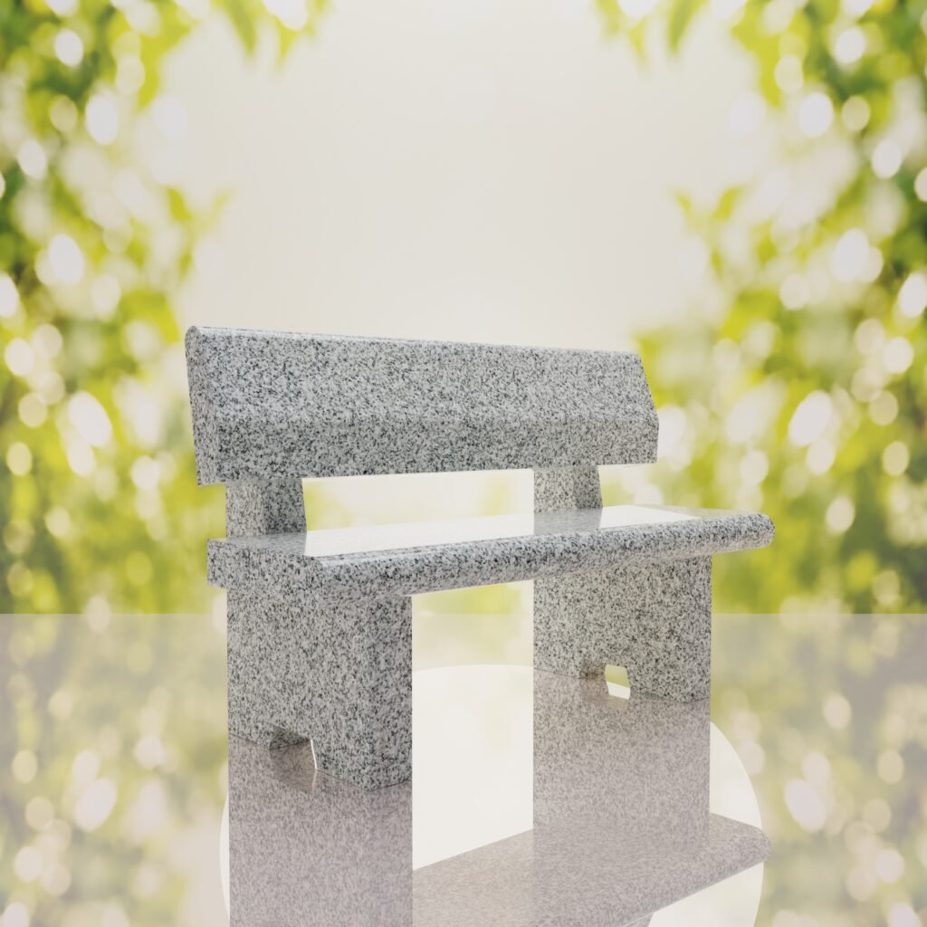 Classic Granite Memorial Bench