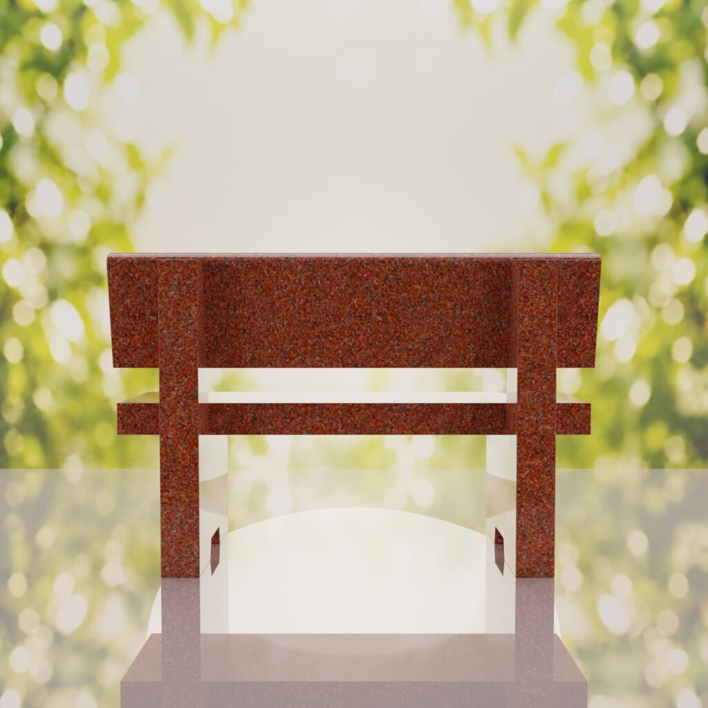 Classic Granite Memorial Bench