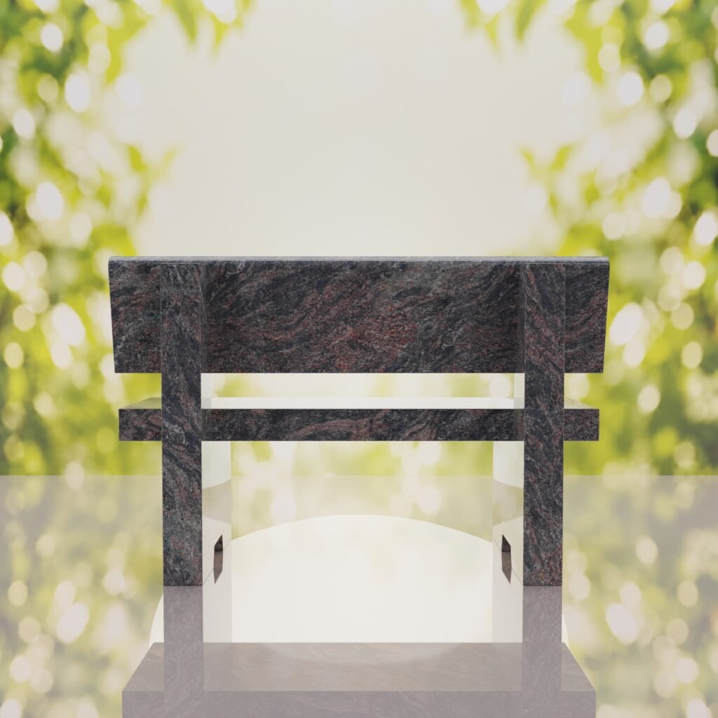 Classic Granite Memorial Bench