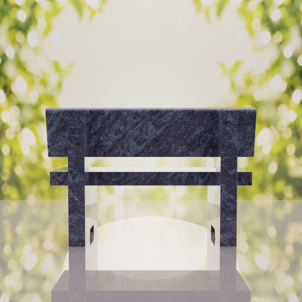 Classic Granite Memorial Bench