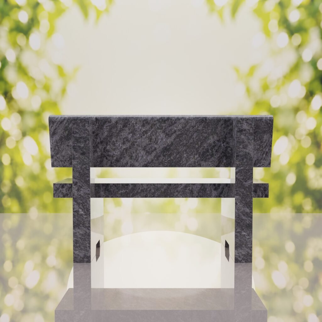 Classic Granite Memorial Bench