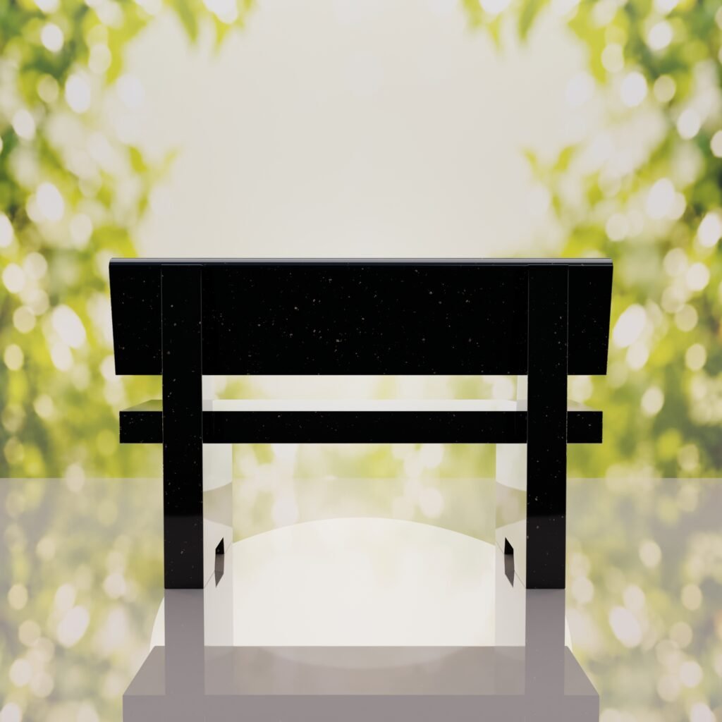 Classic Granite Memorial Bench