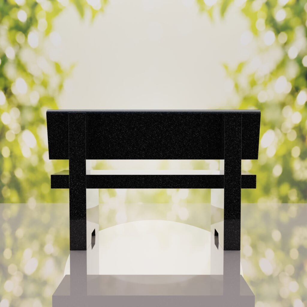 Classic Granite Memorial Bench