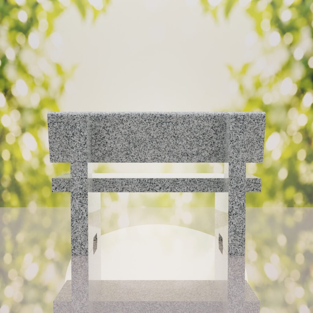Classic Granite Memorial Bench