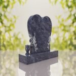 Heart Headstone with Laurel Leaves