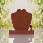 Heart & Roses Granite Headstone