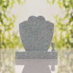 Heart & Roses Granite Headstone