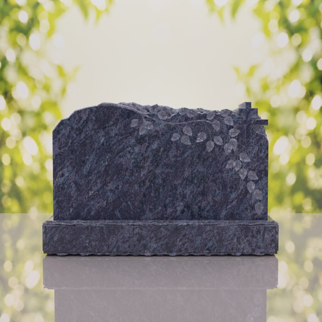 Companion Orthodox Cross Granite Headstone