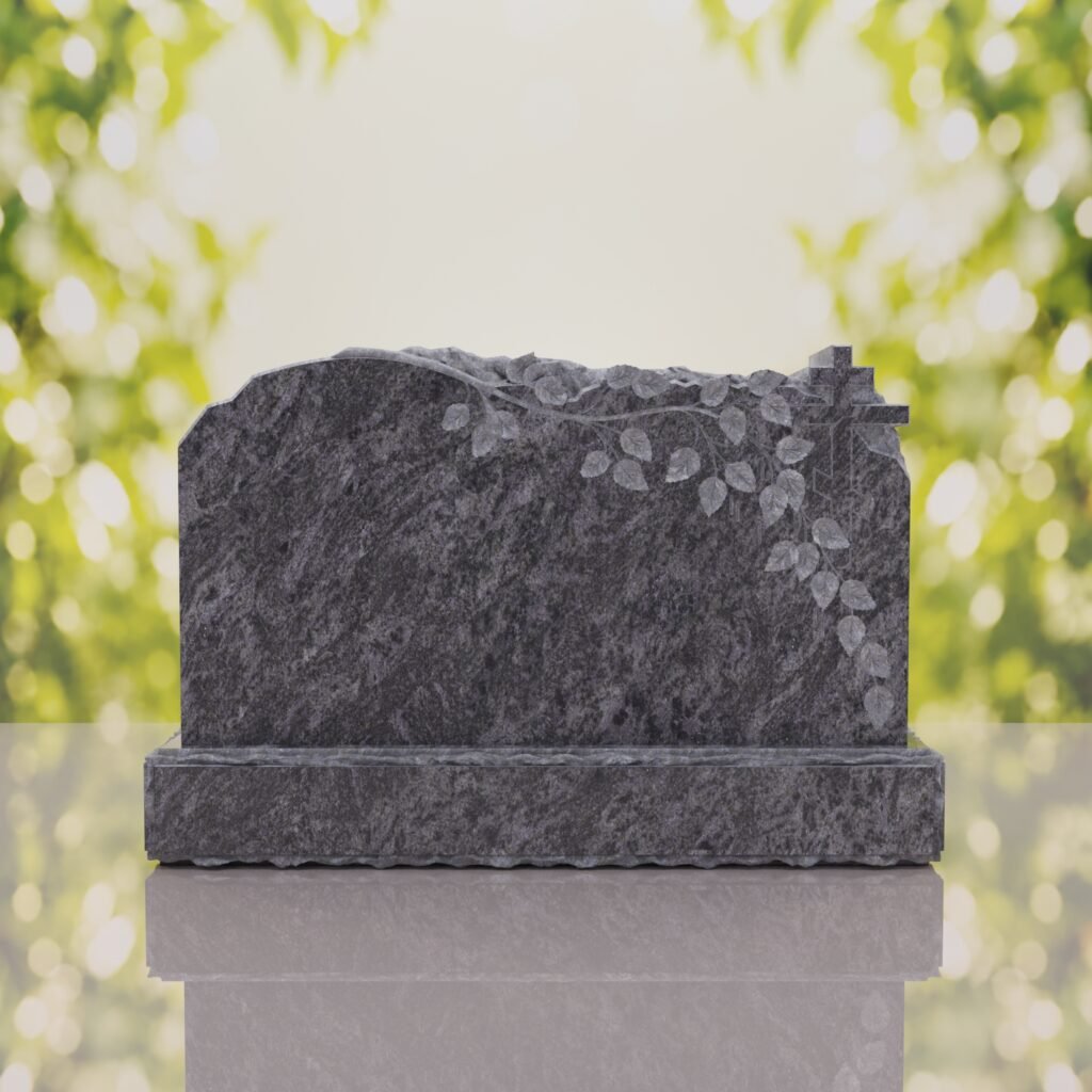 Companion Orthodox Cross Granite Headstone