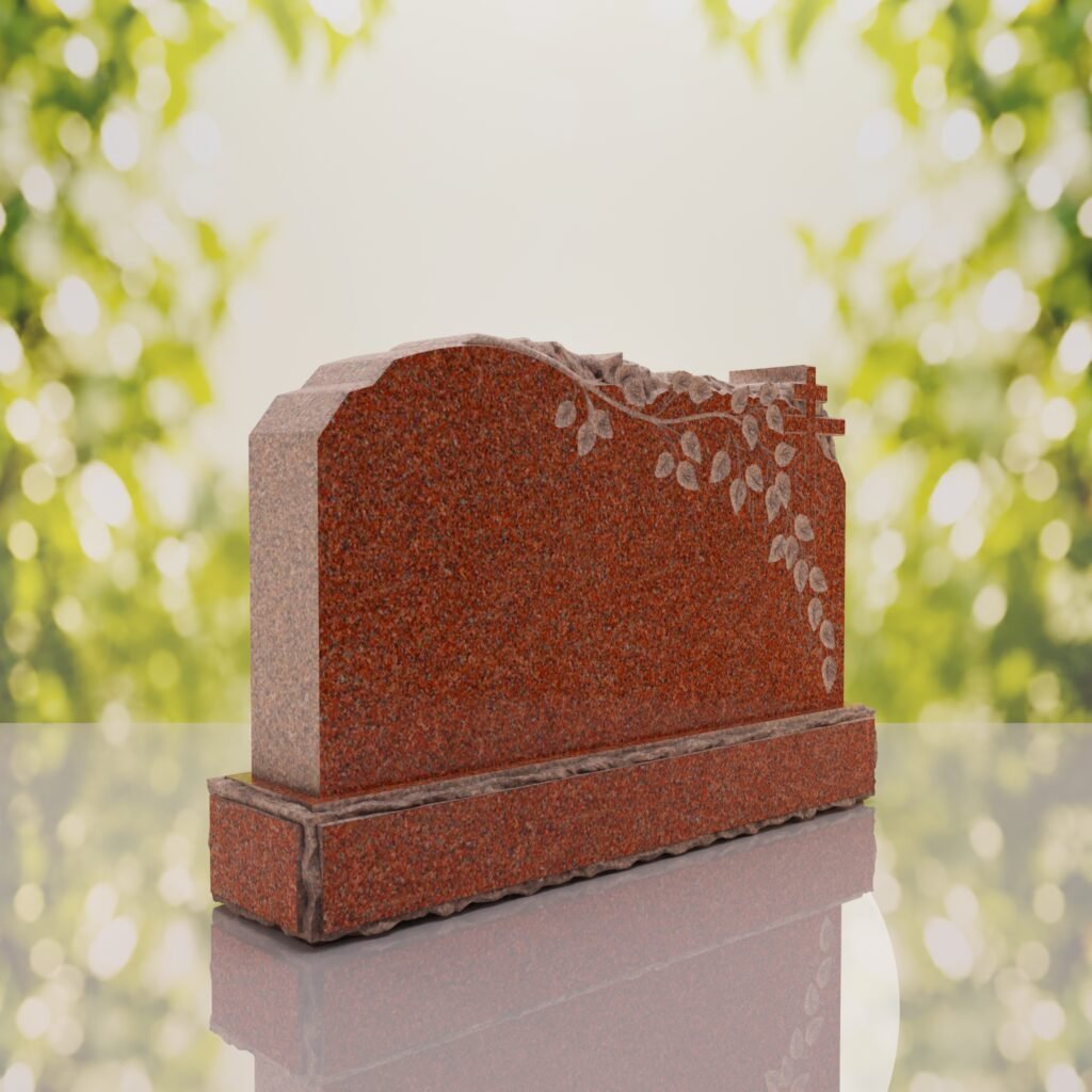 Companion Orthodox Cross Granite Headstone