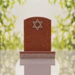 Star of David Granite Headstone