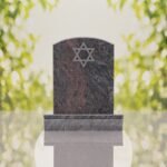 Star of David Granite Headstone