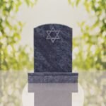 Star of David Granite Headstone