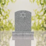 Star of David Granite Headstone