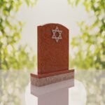 Star of David Granite Headstone