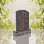 Star of David Granite Headstone