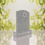 Star of David Granite Headstone