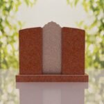 Companion Islamic Granite Headstone with Crescent & Star