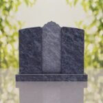 Companion Islamic Granite Headstone with Crescent & Star