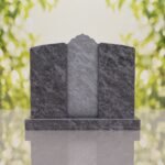 Companion Islamic Granite Headstone with Crescent & Star