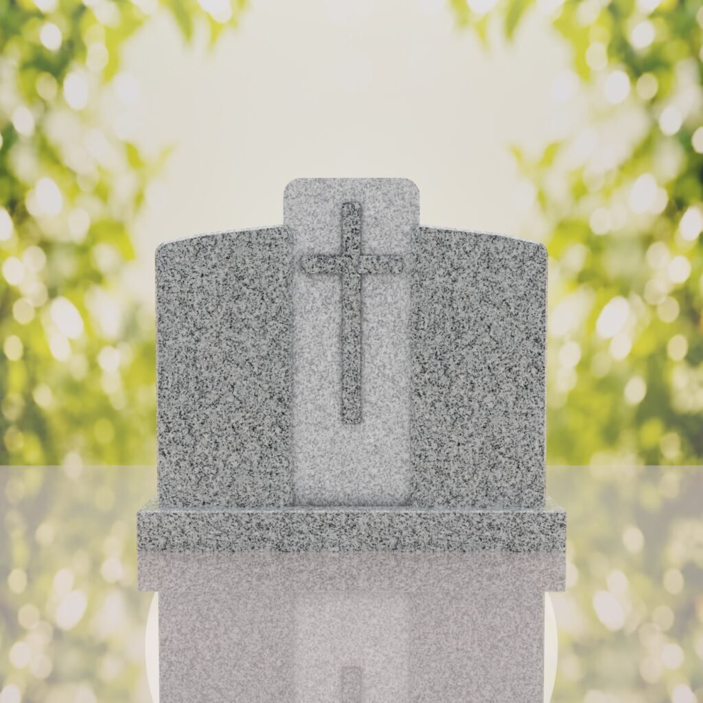 Companion Cross Panel Granite Headstone