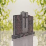 Companion Cross Panel Granite Headstone