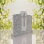 Companion Cross Panel Granite Headstone
