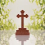 Traditional Christian Granite Cross Memorial